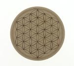 Dessous de Table Bois Fleur de Vie 10cm